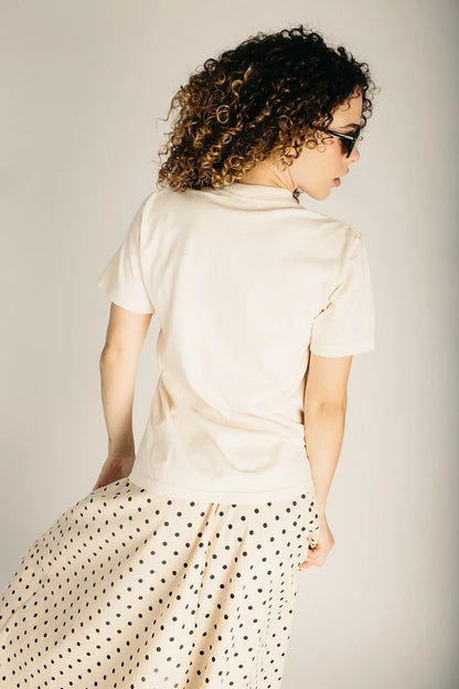 The Motherhood Graphic Tee in Ivory + Black