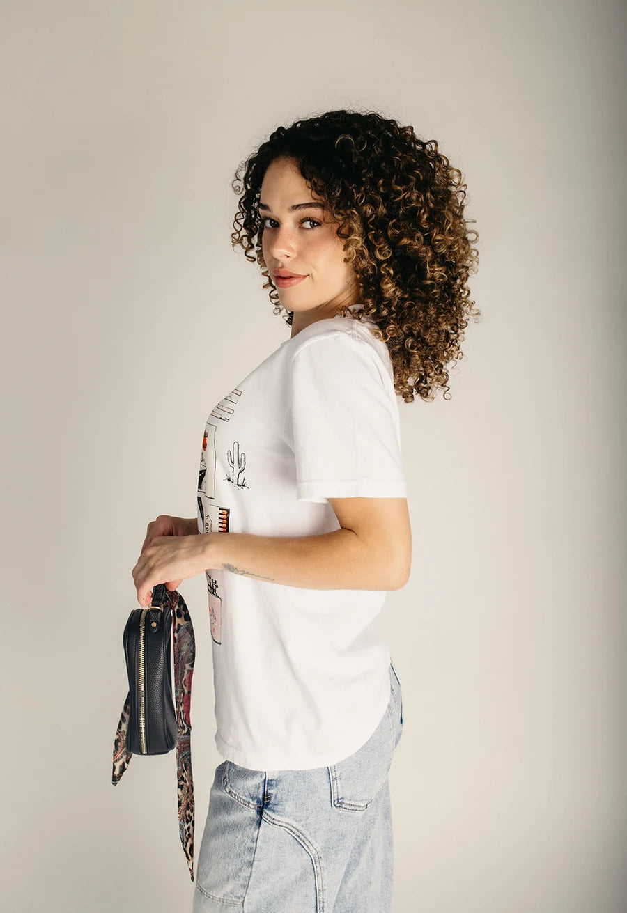 The For the Road Tee in White