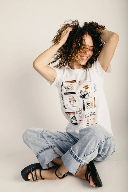 The For the Road Tee in White