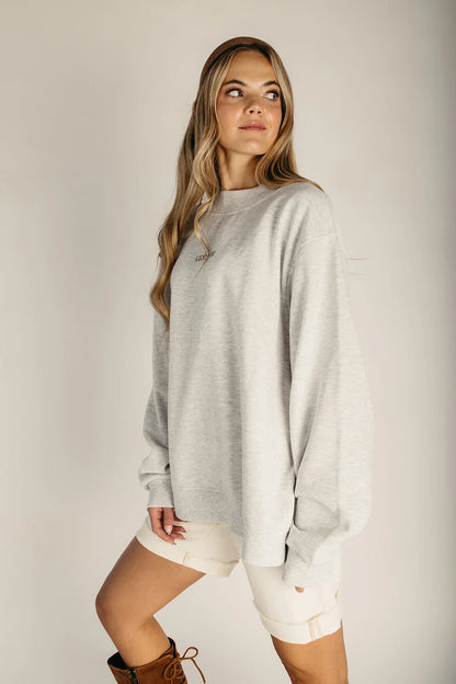 The Cowtown Cowboys Mockneck in Heather Grey