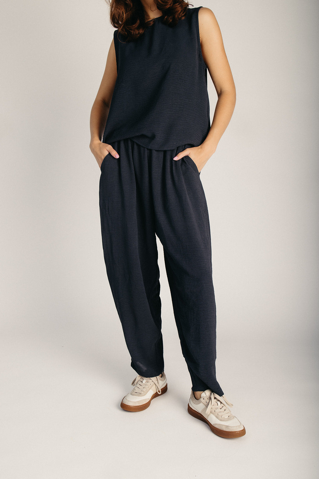 The Loftus Woven Lounge Set in Onyx Indigo
