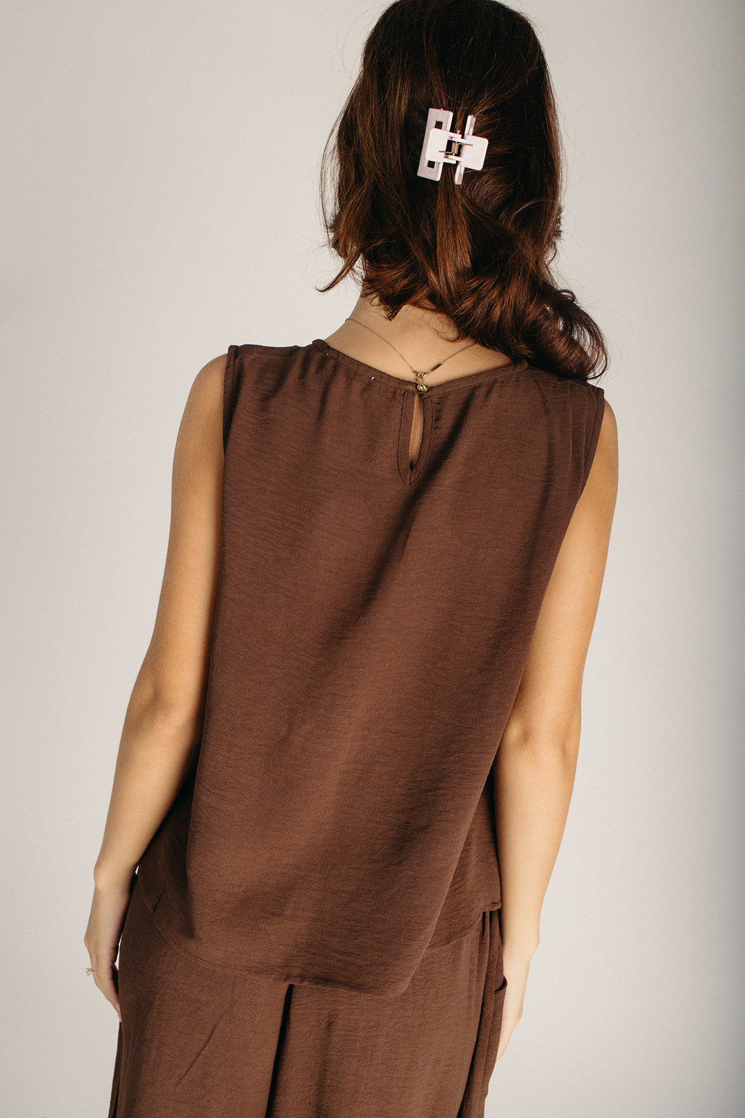 The Loftus Woven Lounge Set in Chocolate Brown