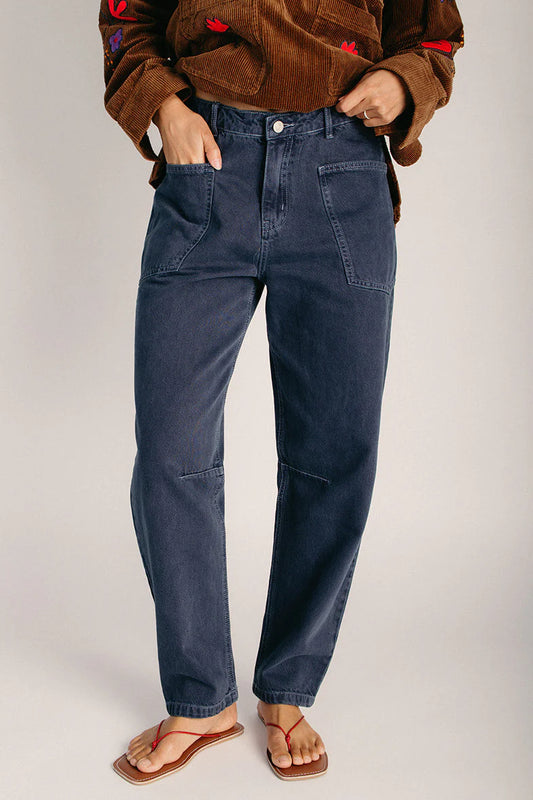 The Braylon Baggy Jean in Gray Denim