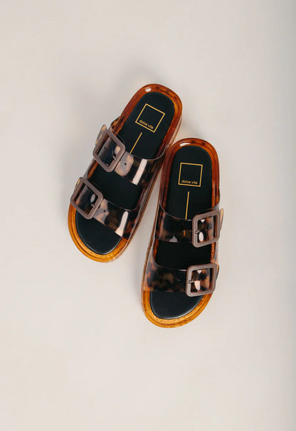 Dolce Vita: Julio Sandal in Tortoise Vinyl