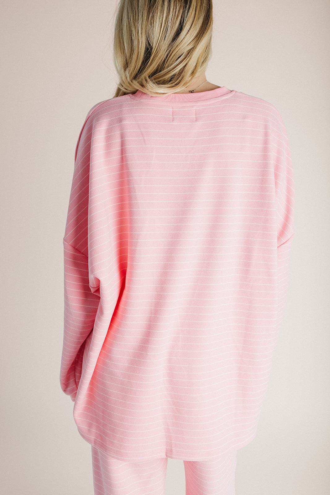 The Emery Striped Top in Pink