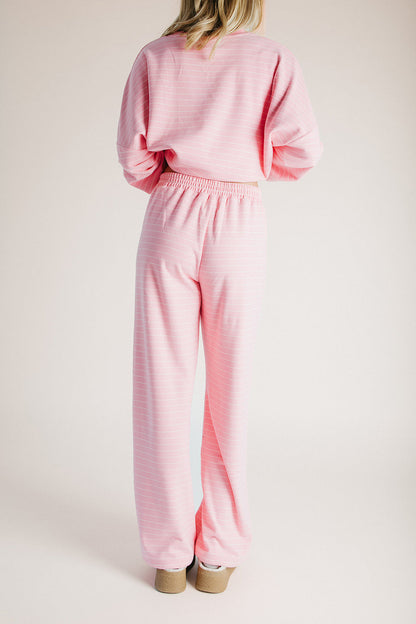 The Brooke Striped Pant in Pink